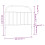 VidaXL (white, 100 cm) vidaXL Metal Headboard Bedroom Accessory Bed Header Decorative Bed Headboard 4