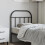 VidaXL (black, 75 cm) vidaXL Metal Headboard Bedroom Accessory Bed Header Decorative Bed Headboard 3