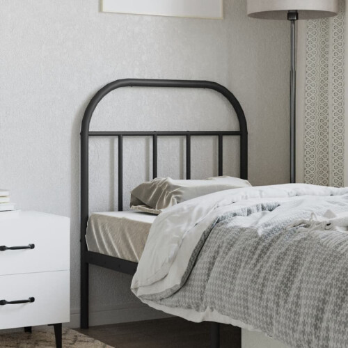 VidaXL (black, 75 cm) vidaXL Metal Headboard Bedroom Accessory Bed Header Decorative Bed Headboard 2