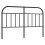 VidaXL (black, 150 cm) vidaXL Metal Headboard Bedroom Accessory Bed Header Decorative Bed Headboard 1