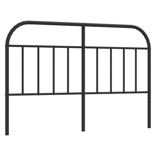VidaXL (black, 150 cm) vidaXL Metal Headboard Bedroom Accessory Bed Header Decorative Bed Headboard