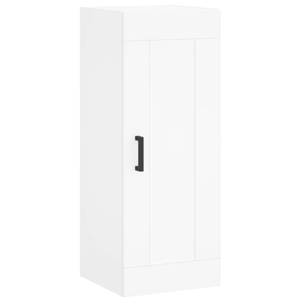 Vidaxl (White) Wall Mounted Cabinet Storage Cabinet Side Cabinet White Engineered Wood