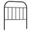 VidaXL (black, 80 cm) vidaXL Metal Headboard Bedroom Accessory Bed Header Decorative Bed Headboard 1