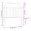 VidaXL (black, 80 cm) vidaXL Metal Headboard Bedroom Accessory Bed Header Decorative Bed Headboard 7