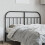 VidaXL (black, 135 cm) vidaXL Metal Headboard Bedroom Accessory Bed Header Decorative Bed Headboard 3