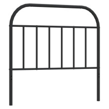 (black, 107 cm) vidaXL Metal Headboard Bedroom Accessory Bed Header Decorative Bed Headboard