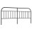 VidaXL (black, 193 cm) vidaXL Metal Headboard Bedroom Accessory Bed Header Decorative Bed Headboard 2