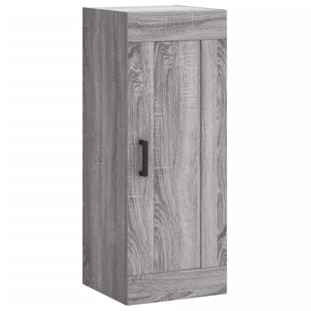 Vidaxl (Grey Sonoma) Wall Mounted Cabinet Storage Cabinet Side Cabinet White Engineered Wood