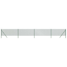 vidaXL Maschendrahtzaun Grün 1,1x10 m