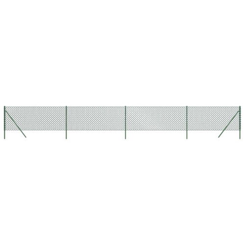 VidaXL vidaXL Maschendrahtzaun Grün 0,8x10 m 1