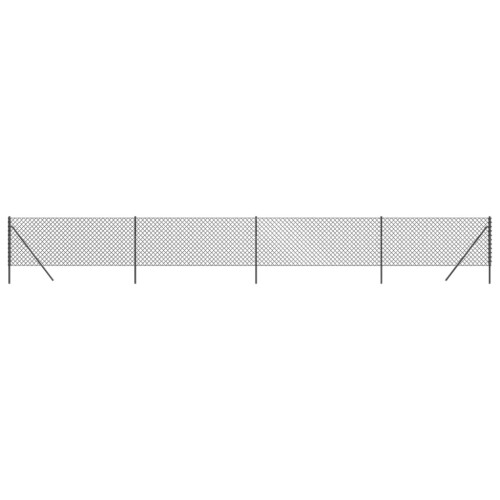 VidaXL vidaXL Maschendrahtzaun Anthrazit 1x10 m 1