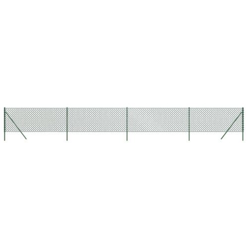 VidaXL vidaXL Maschendrahtzaun Grün 1,1x10 m 1