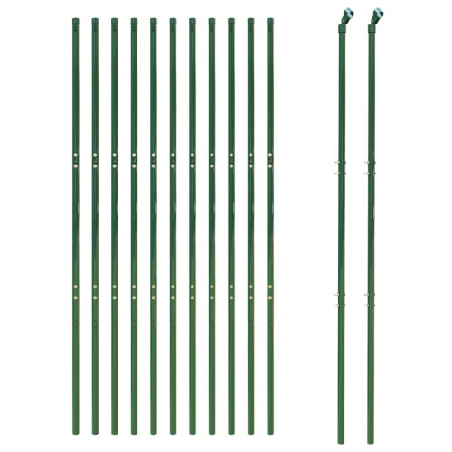 VidaXL vidaXL Maschendrahtzaun Grün 1,6x25 m 2