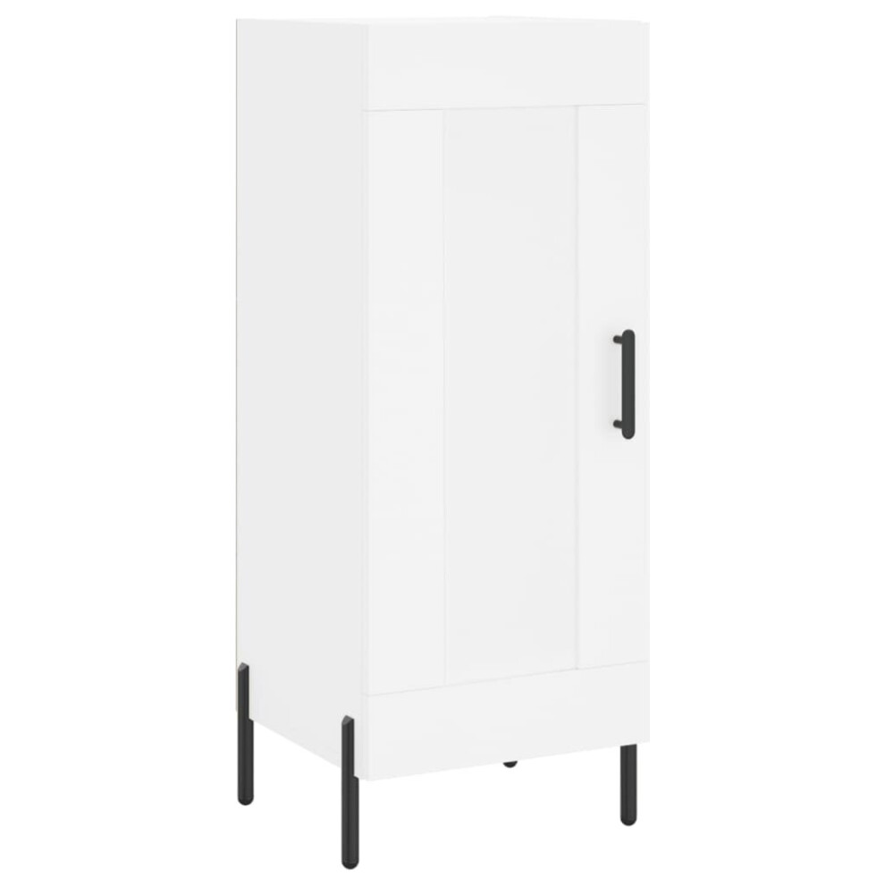 (white) vidaXL Sideboard Storage Side Cabinet Cupboard Sonoma Oak Engineered Wood