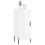 VidaXL (high gloss white) vidaXL Sideboard Storage Side Cabinet Cupboard Sonoma Oak Engineered Wood 3