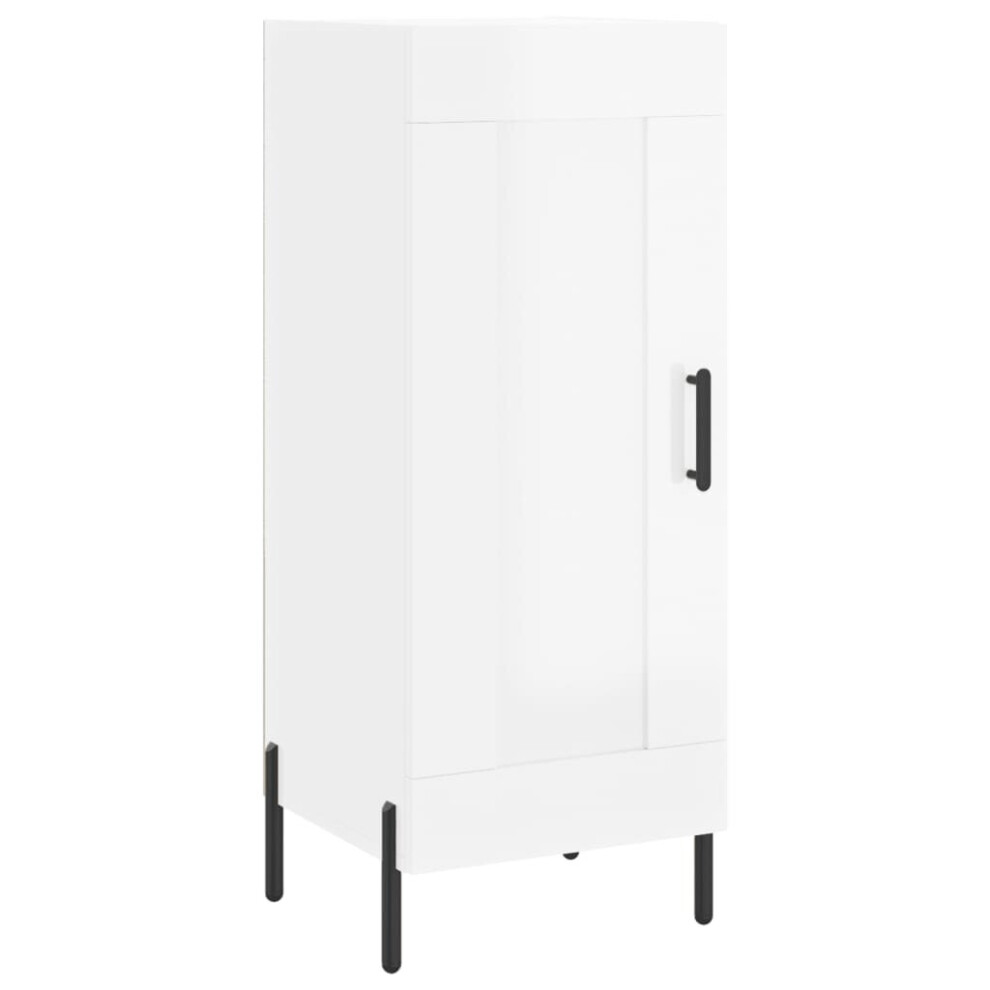 Vidaxl (High Gloss White) Sideboard Storage Side Cabinet Cupboard Sonoma Oak Engineered Wood
