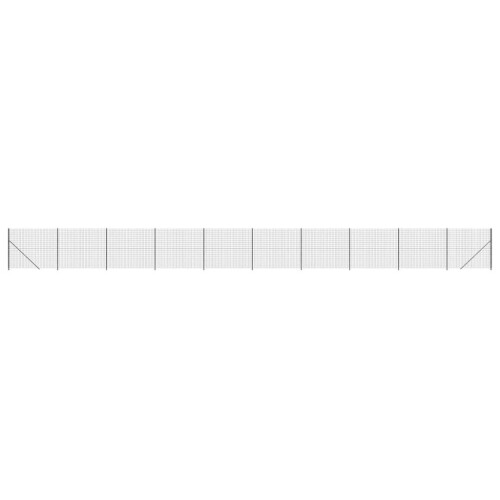 VidaXL vidaXL Maschendrahtzaun mit Bodenflansch Anthrazit 1,6x25 m 1