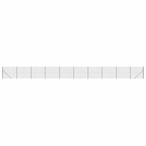 VidaXL vidaXL Maschendrahtzaun mit Bodenflansch Anthrazit 1,4x25 m 1
