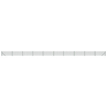 vidaXL Maschendrahtzaun mit Bodenflansch Grün 0,8x25 m