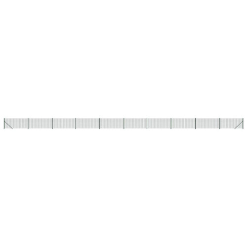 VidaXL vidaXL Maschendrahtzaun mit Bodenflansch Grün 0,8x25 m