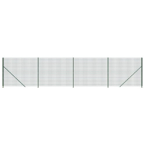 VidaXL vidaXL Maschendrahtzaun mit Bodenflansch Grün 2,2x10 m 1