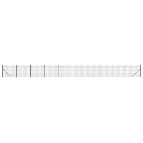 VidaXL vidaXL Maschendrahtzaun mit Bodenflansch Anthrazit 2x25 m 1