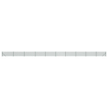 vidaXL Maschendrahtzaun mit Bodenflansch Grün 1,1x25 m