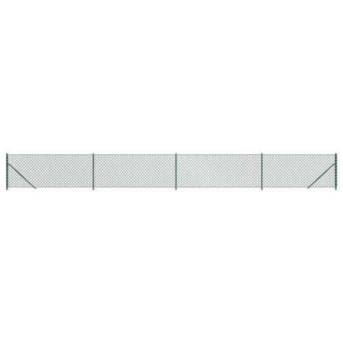 VidaXL vidaXL Maschendrahtzaun mit Bodenflansch Grün 1x10 m