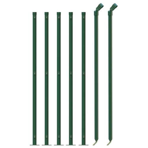 VidaXL vidaXL Maschendrahtzaun mit Bodenflansch Grün 1x10 m 2