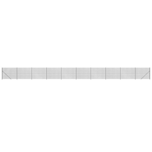 VidaXL vidaXL Maschendrahtzaun mit Bodenflansch Anthrazit 1,4x25 m 1