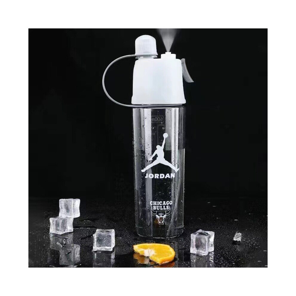 (Jordan transparent) Kobe James Jordan Sports Spray Water Cup Portable