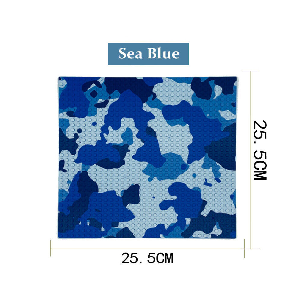 (  Sea Blue) Base Plate City Creek River Beach Corner Grass Island for LEGO Boards 32X32 Dots