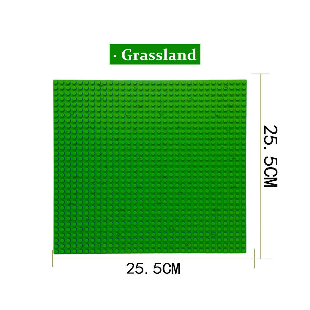 (  Grassland) Base Plate City Creek River Beach Corner Grass Island for LEGO Boards 32X32 Dots