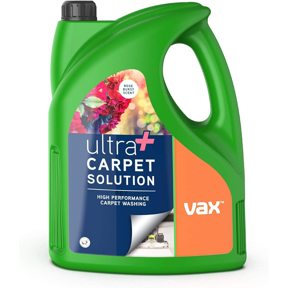 Vax Ultra+ 4L Carpet Cleaner Solution | High Performance Carpet Washing - 1-9-142065