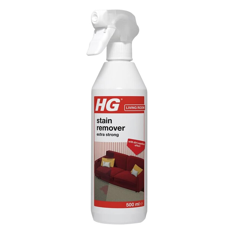 HG Stain Remover Extra Strong, Carpet Cleaner Spray & Upholstery Cleaner by HG Cleaning Products, Removes Deeply Ingrained Marks 500ml (144050106)