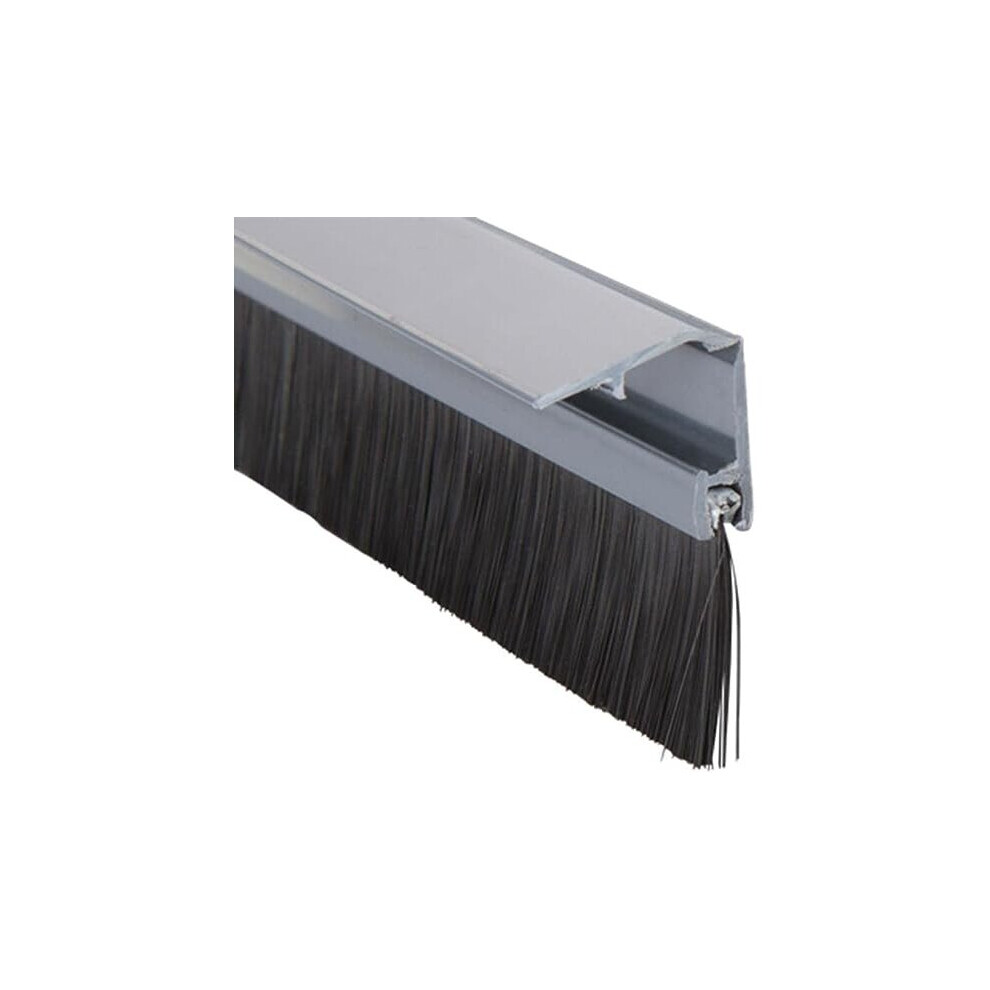 (2 Pack) Stormguard 02Sr0720914ch Chrome 914 Mm Draught Excluder Cover Clip Bottom Door Brush Seal 708747940473