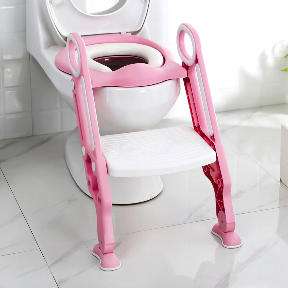 Safety Potty Baby Toddler Training Toilet Seat Step Ladder Loo Trainer Denny Int Ltd