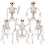 5PC Halloween 16" Full Body Posable Skeleton House Decoration 1