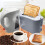 White Kettle & Toaster Set / 1.7L Capacity Kettle & 2 Slice Toaster 5
