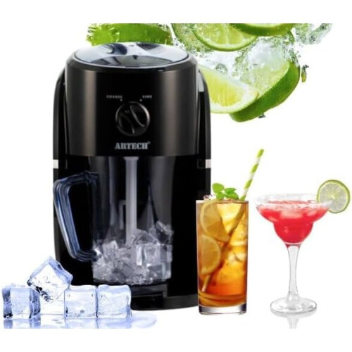 Electric Ice Crusher Machine with Ice Scoop and Removable Jar