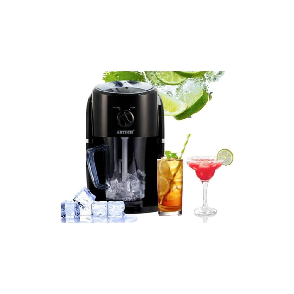 Electric Ice Crusher Machine with Ice Scoop and Removable Jar