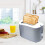 White Kettle & Toaster Set / 1.7L Capacity Kettle & 2 Slice Toaster 3