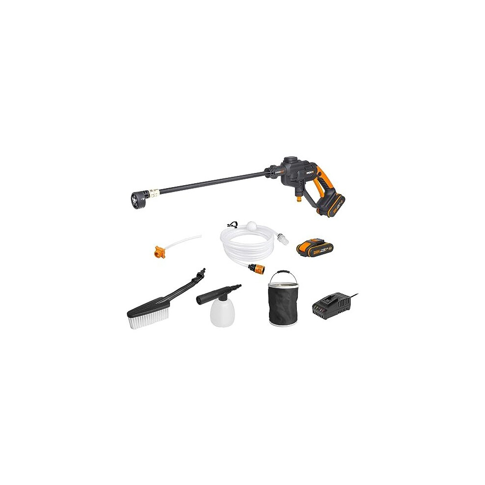 WORX WG620E.4 18V (20V Max) Cordless Hydroshot Portable Pressure Cleaner Kit with 2 Batteries