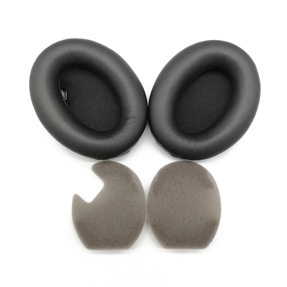 (Black) Earpads Pillow Earmuff Ear Pads Forsony Wh-1000Xm4 Headphone With Buckle Black