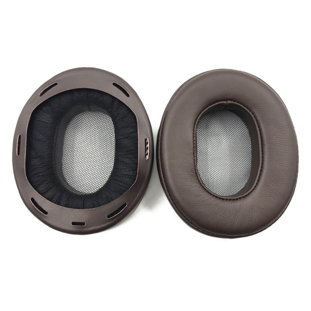 (Brown) Sheepskin Leather Ear Pads Ear Cushion Earpads For Mdr-1A 1Adac Headphone Brown