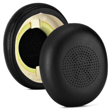 (Black) Durable Sponge Leather Material Ear Pads for Jabra Elite 45h Earphone Memory Foam Earpads Elastic Earmuffs