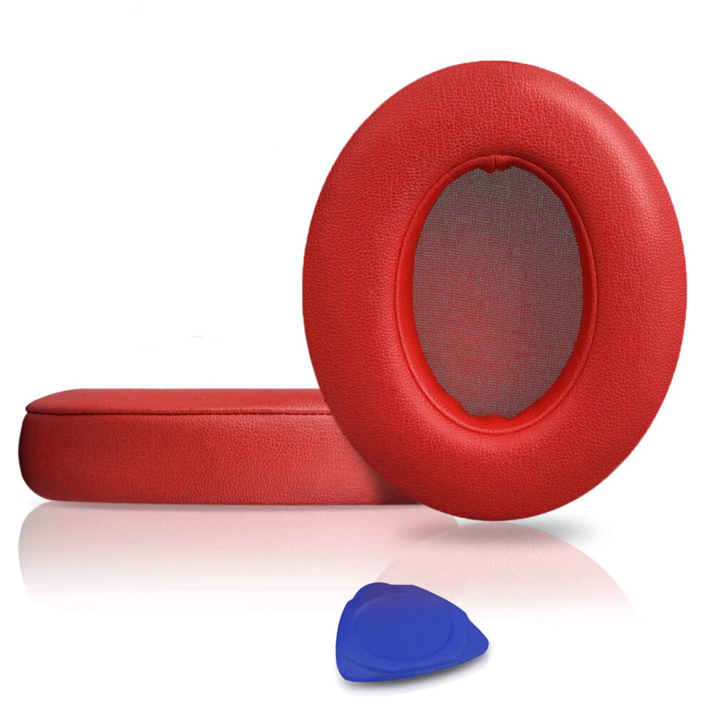 (Red) Soft Memory Foam Protein Leather Earpads Ear Pads For Beats Studio2.0 Headset Red 7452022840271