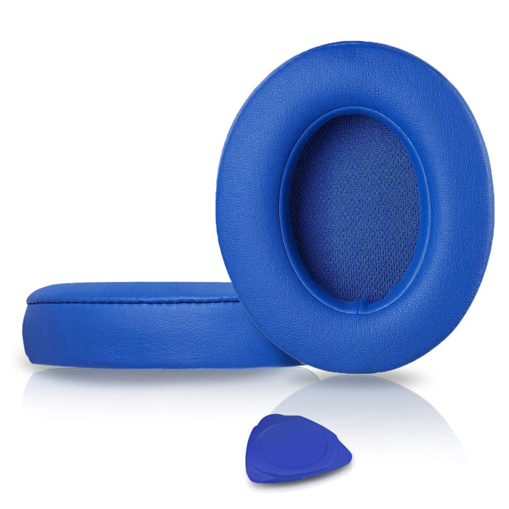 (Blue) Soft Memory Foam Protein Leather Earpads Ear Pads for Beats Studio2.0 Headset