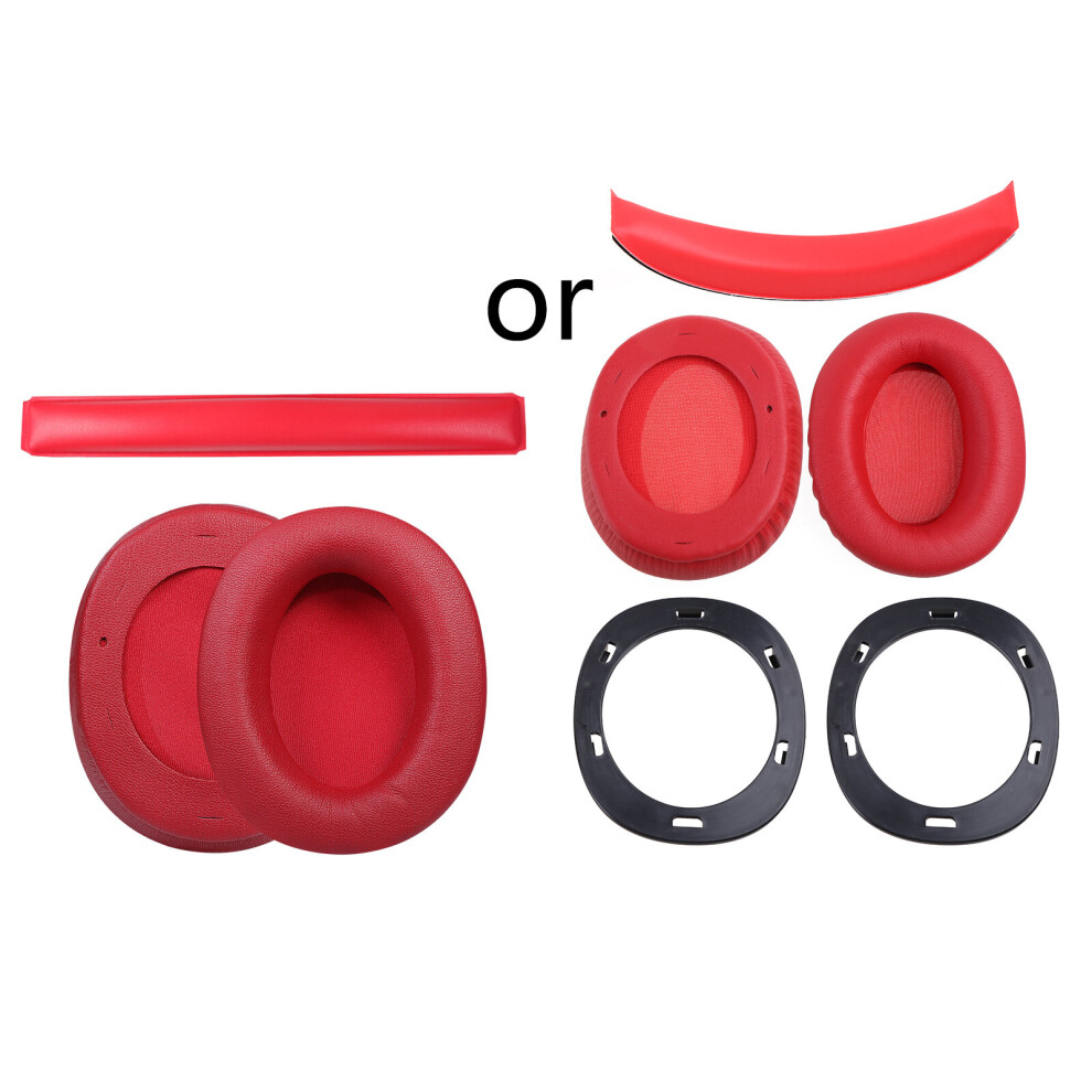 (Red) Easily Replaced Earmuffs For Head Beam For Edifier W800bt Plus Headphone Earpads Red