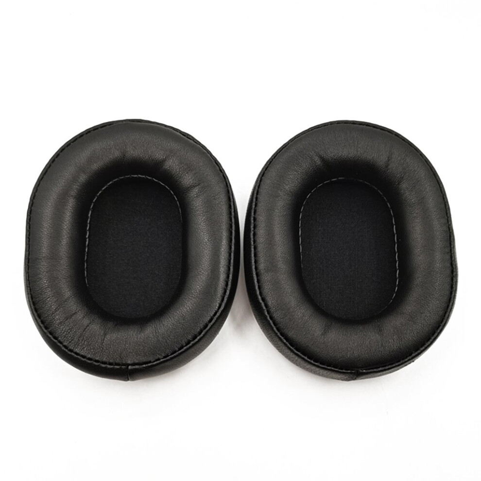 (Black) Soft Leather Earphone Foam Earpads Cover For Ath-Msr7 Msr7b Headphone Earmuffs Black 7452022863263